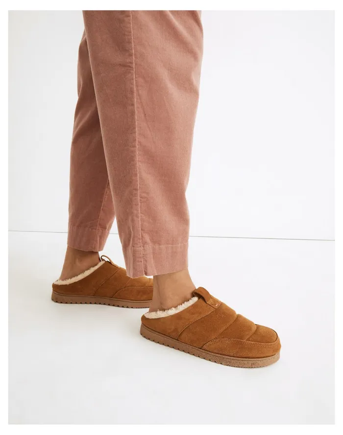 Women The Allweek Slipper In Suede Toffee Madewell Slippers Women The Allweek Slipper In Suede Toffee Madewell Slippers