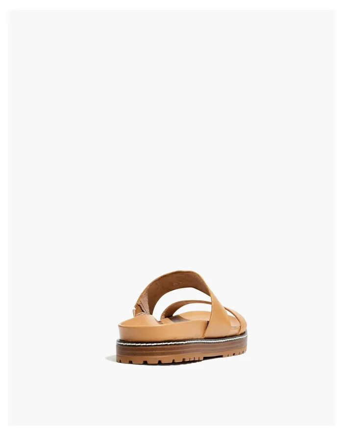 Women The Charley Double Strap Slide Sandal Desert Camel Madewell Sandals Women The Charley Double Strap Slide Sandal Desert Camel Madewell Sandals