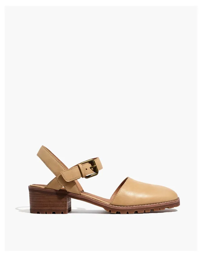Women The Claudie Lugsole Mary Jane Earthen Sand Madewell Flats