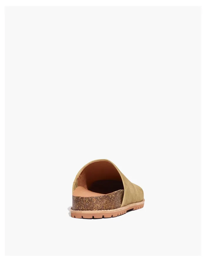 Women The Layne Clog Mule In Nubuck Olive Surplus Madewell Flats Women The Layne Clog Mule In Nubuck Olive Surplus Madewell Flats