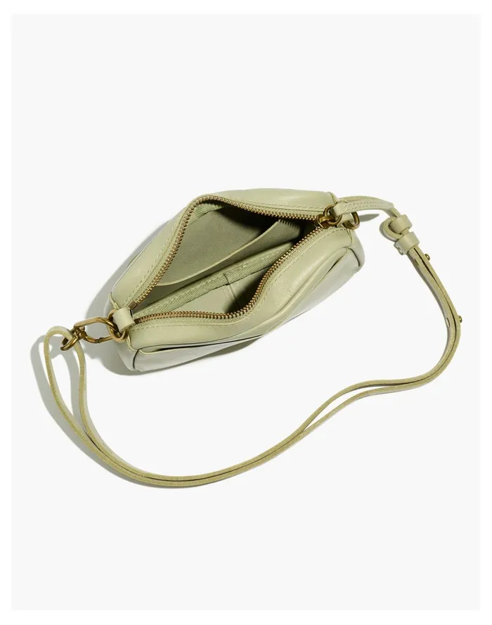 Women The Leather Carabiner Mini Crossbody Bag Frosted Willow Madewell Crossbody Bags Women The Leather Carabiner Mini Crossbody Bag Frosted Willow Madewell Crossbody Bags