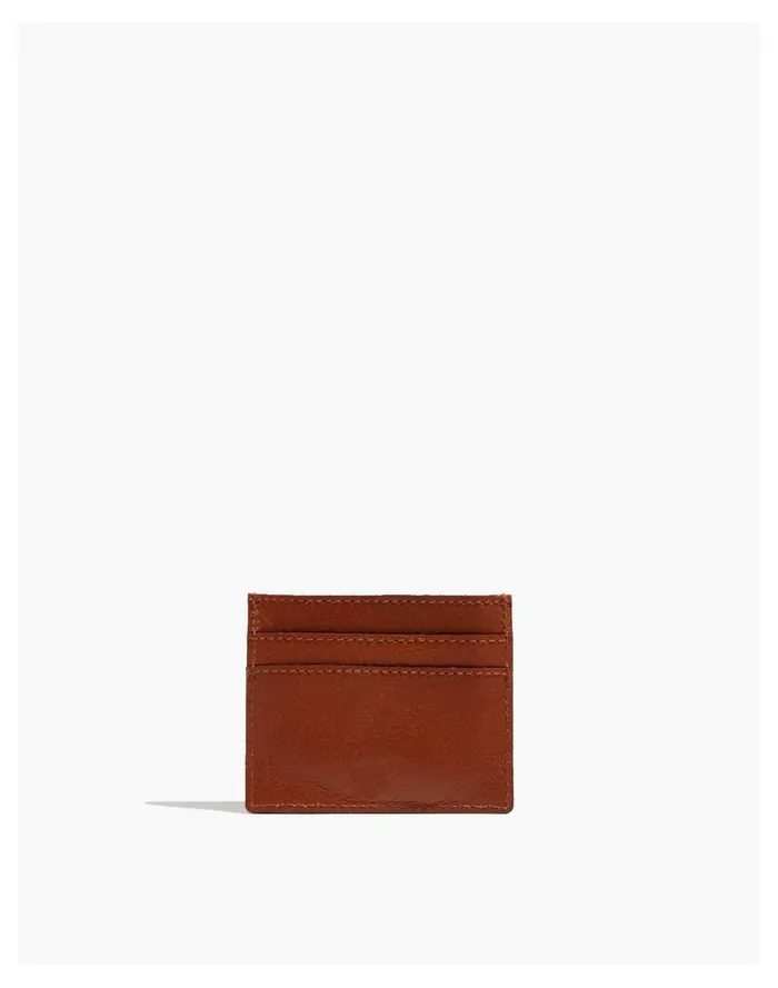 Women The Leather Card Case English Saddle Madewell Pouches and Wallets