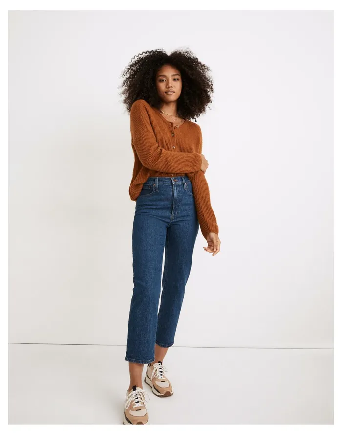 Women The Perfect Vintage Straight Crop Jean In Edendale Wash Edendale Wash Madewell Jeans