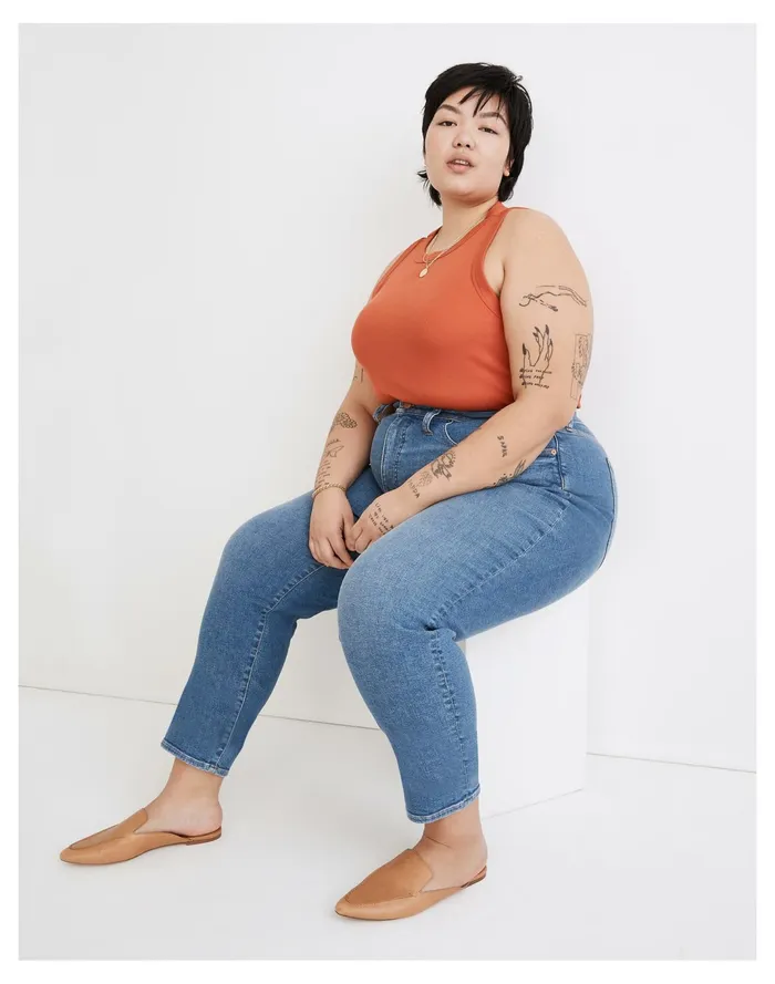 Women The Plus Curvy Perfect Vintage Jean In Finney Wash Finney Wash Madewell Jeans