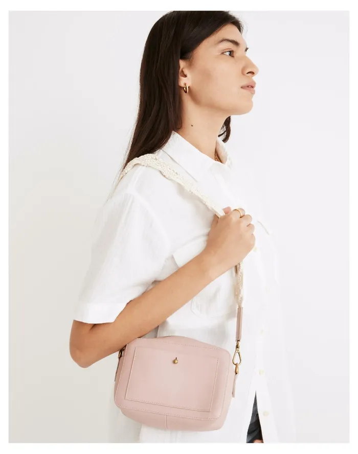 Women The Transport Camera Bag Dusty Blush Madewell Crossbody Bags Women The Transport Camera Bag Dusty Blush Madewell Crossbody Bags