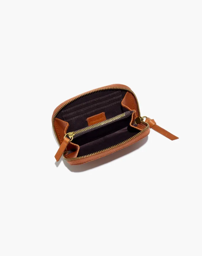 Women The Zip Wallet In Leather Burnished Caramel Madewell Pouches and Wallets Women The Zip Wallet In Leather Burnished Caramel Madewell Pouches and Wallets