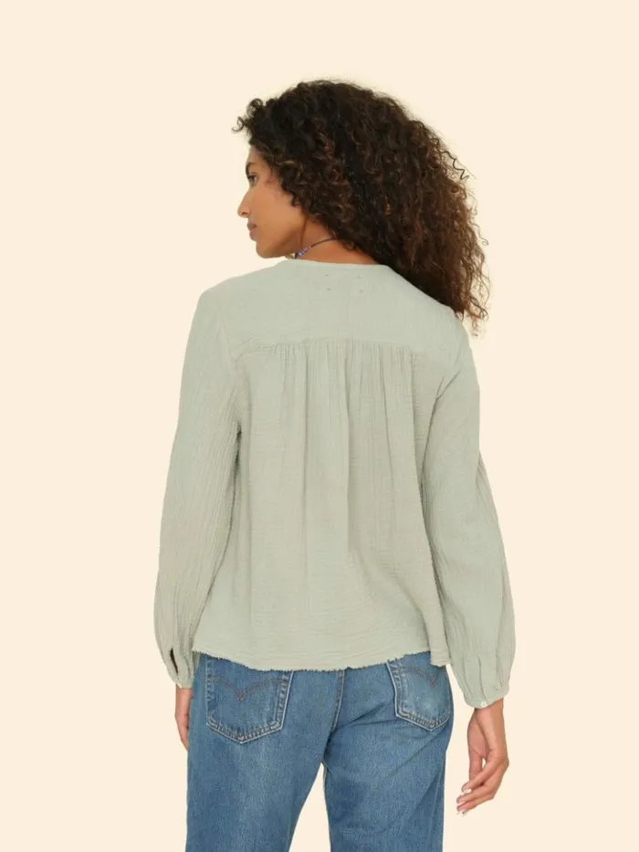 Women Tops Xirena Aqua Grey Hortense Top
