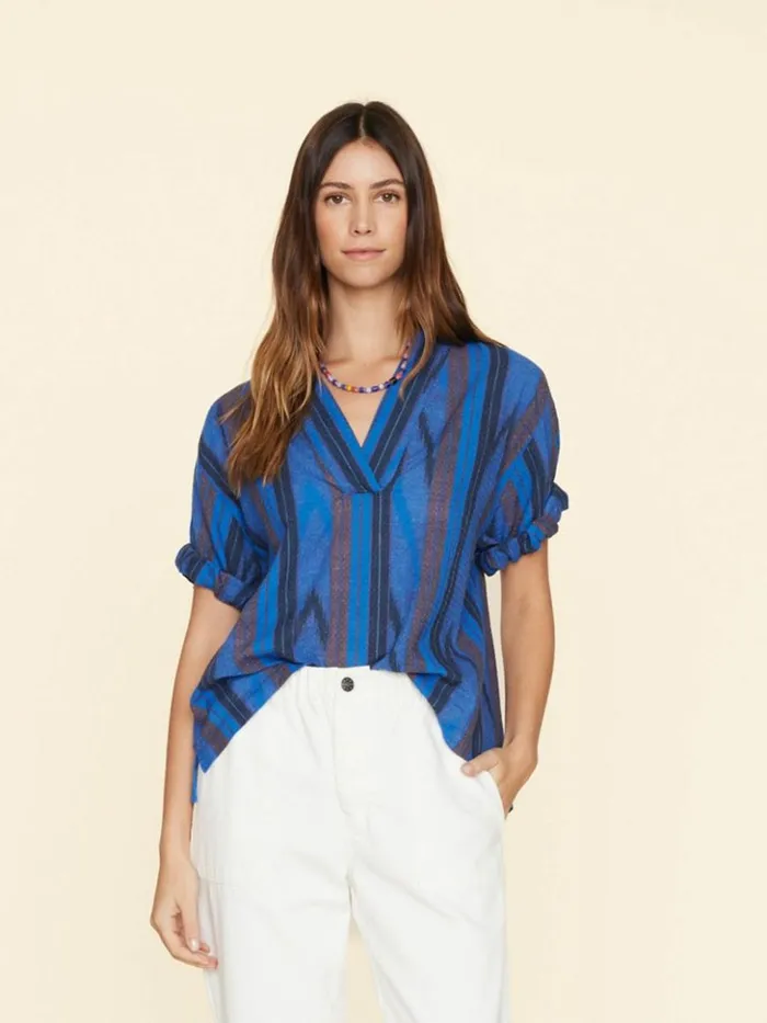 Women Tops Xirena Electric Blue Avery Top