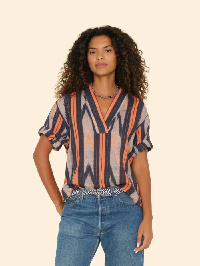 Women Tops Xirena Flame Orange Avery Top