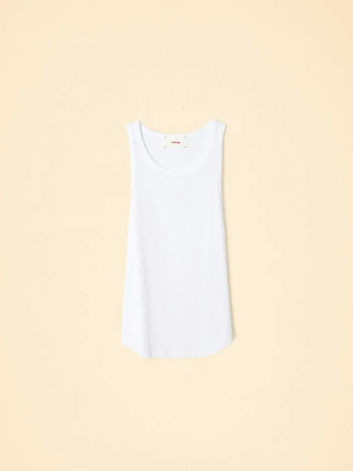 Women Tops Xirena White Arynn Wide Rib Tank Top