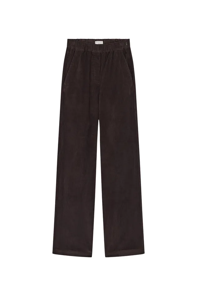 Women Trousers Sianou Ours Pantalon Coton Velours Marron Des Petits Hauts Trousers and Jumpsuits