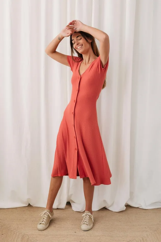 Women Varpasalo 8211 Apple Red TWOTHIRDS Dresses