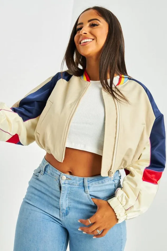 Women Veste Courte Beige Colore Beige Brentiny Paris Jackets