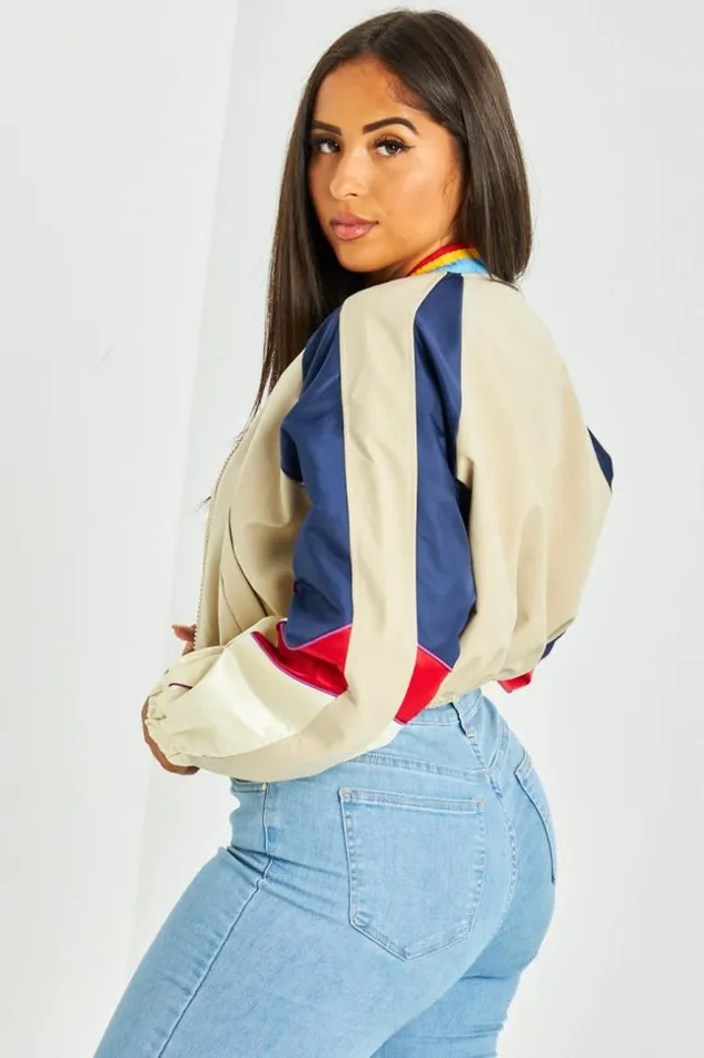 Women Veste Courte Beige Colore Beige Brentiny Paris Jackets