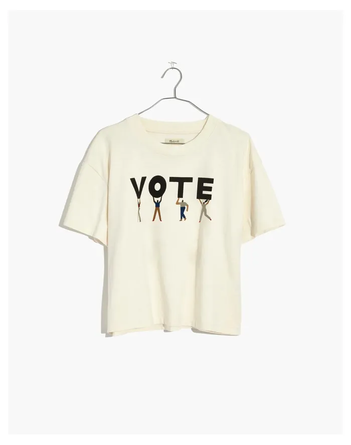 Women Vote Graphic Easy Crop Tee Lighthouse Madewell Tees Women Vote Graphic Easy Crop Tee Lighthouse Madewell Tees