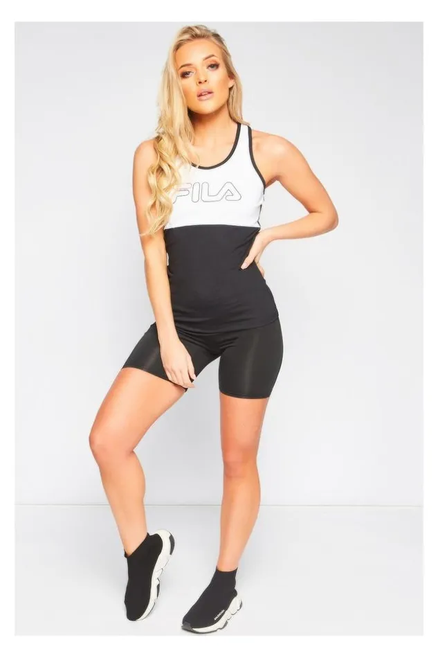 Women White And Black TwoTone Tank Top Brentiny Paris Lace Tops Women White And Black TwoTone Tank Top Brentiny Paris Lace Tops