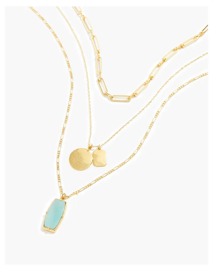 Women White Jade Necklace Set Amazonite Multi Madewell Necklaces