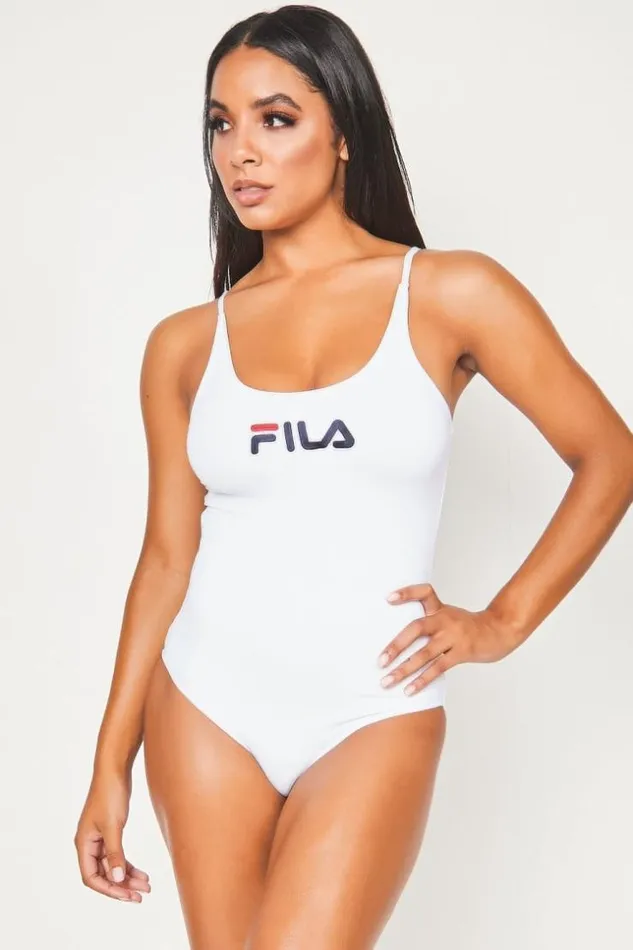 Women White Swimsuit Saidi Fila 687200 White Brentiny Paris Swimwear