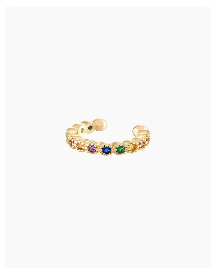 Women X Alexa Leigh Rainbow Ear Cuff Gold Madewell Earrings