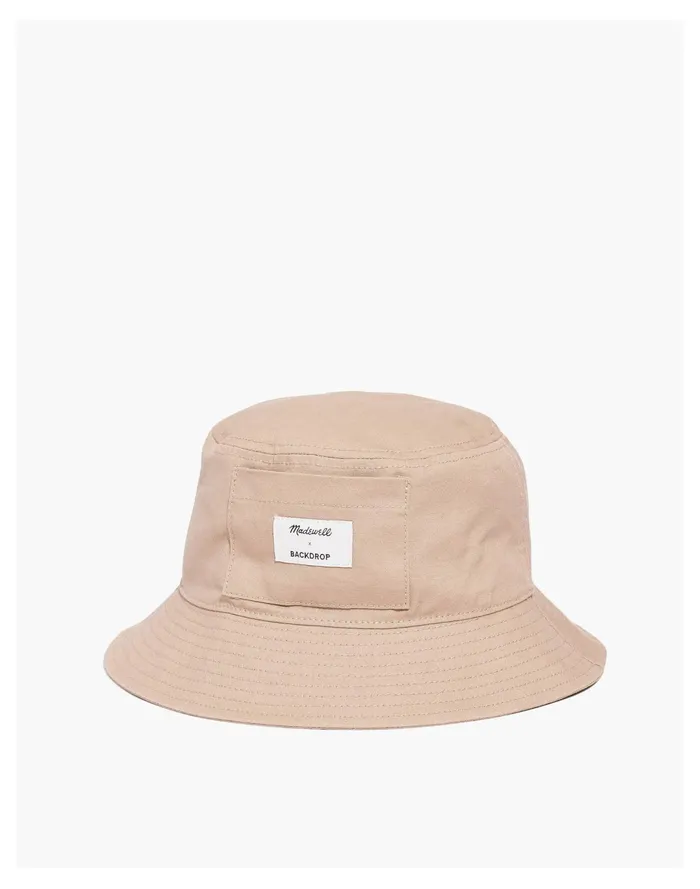 Women X BACKDROP Canvas Bucket Hat Studio Hours Madewell Hats