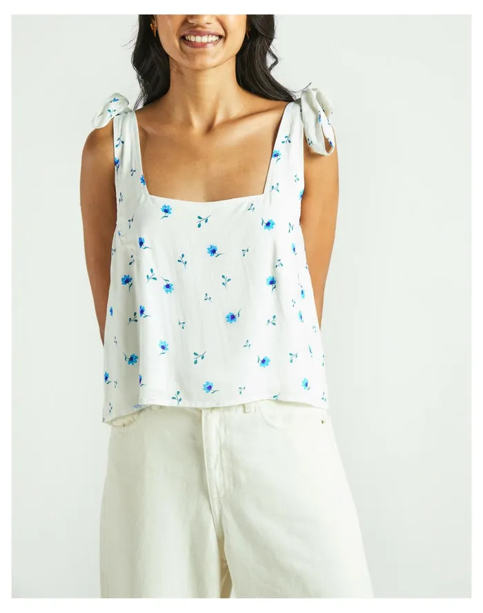 Women X Reistor Tie Up Crop Top Ivory White Madewell Tops and Shirts