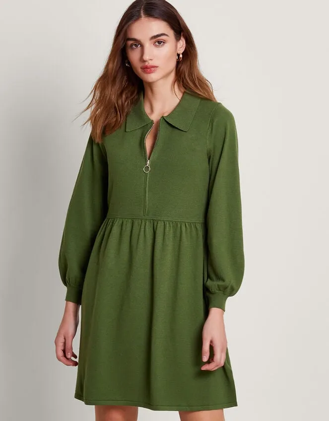 Women Zelda Zip Dress Green Monsoon Dresses