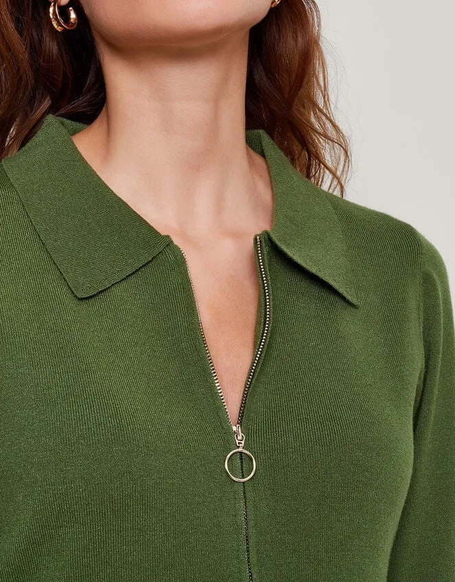Women Zelda Zip Dress Green Monsoon Dresses