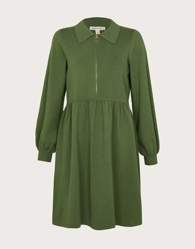 Women Zelda Zip Dress Green Monsoon Dresses