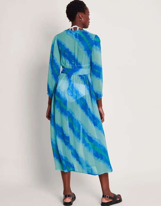 Women Zifia Beach Robe Blue Monsoon Dresses