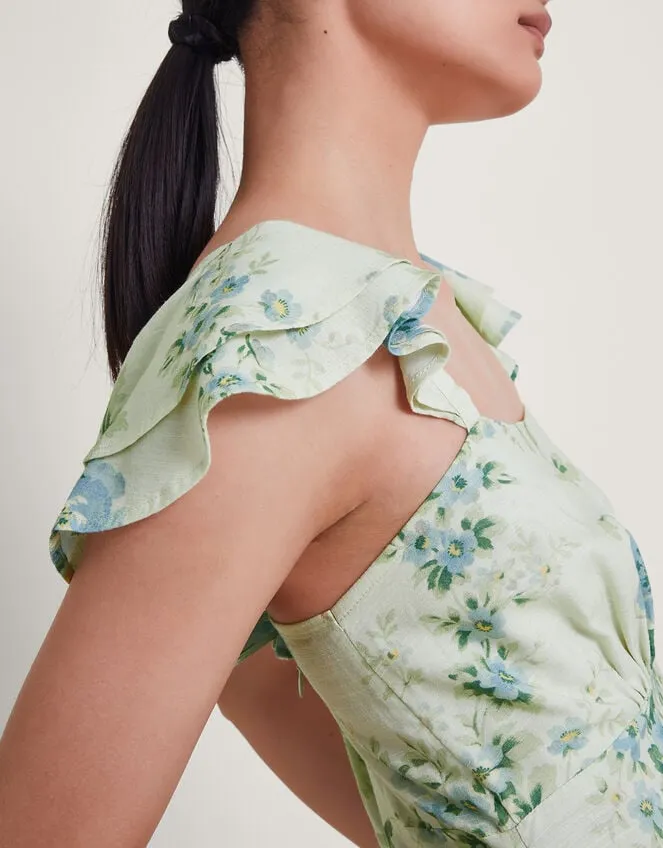 Women Zimira Floral Midi Dress Ivory Monsoon Dresses