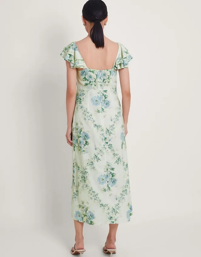 Women Zimira Floral Midi Dress Ivory Monsoon Dresses