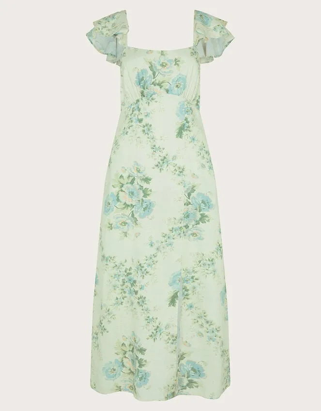 Women Zimira Floral Midi Dress Ivory Monsoon Dresses