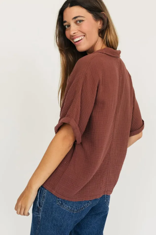 Women Zuqar 8211 Brown TWOTHIRDS Shirts