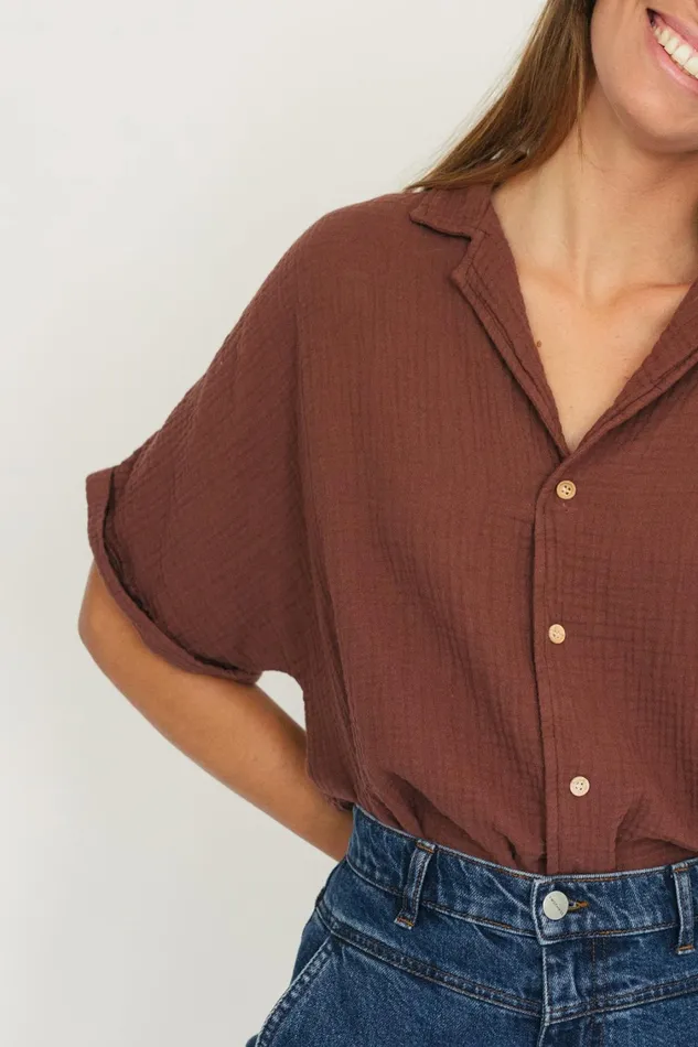 Women Zuqar 8211 Brown TWOTHIRDS Shirts
