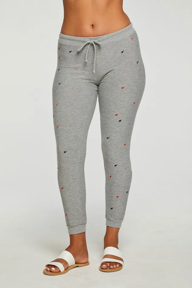 Womens Heart And Arrow Pants Loungewear Chaser Brand