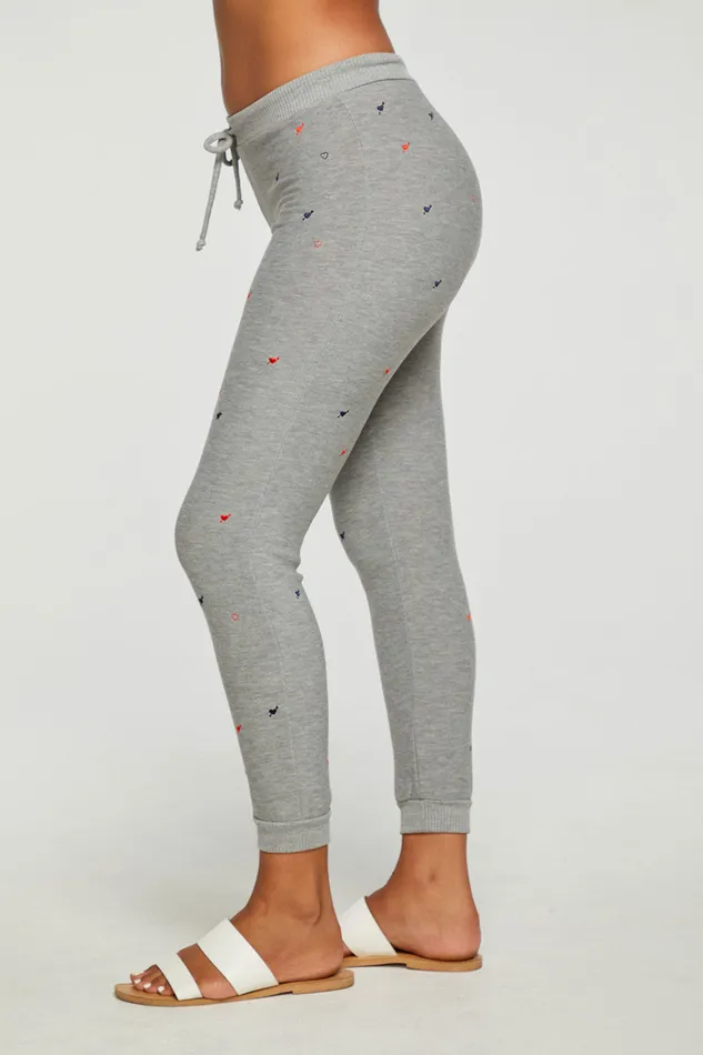 Womens Heart And Arrow Pants Loungewear Chaser Brand