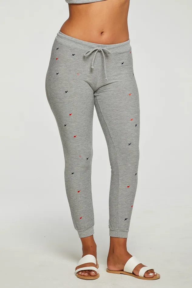 Womens Heart And Arrow Pants Loungewear Chaser Brand