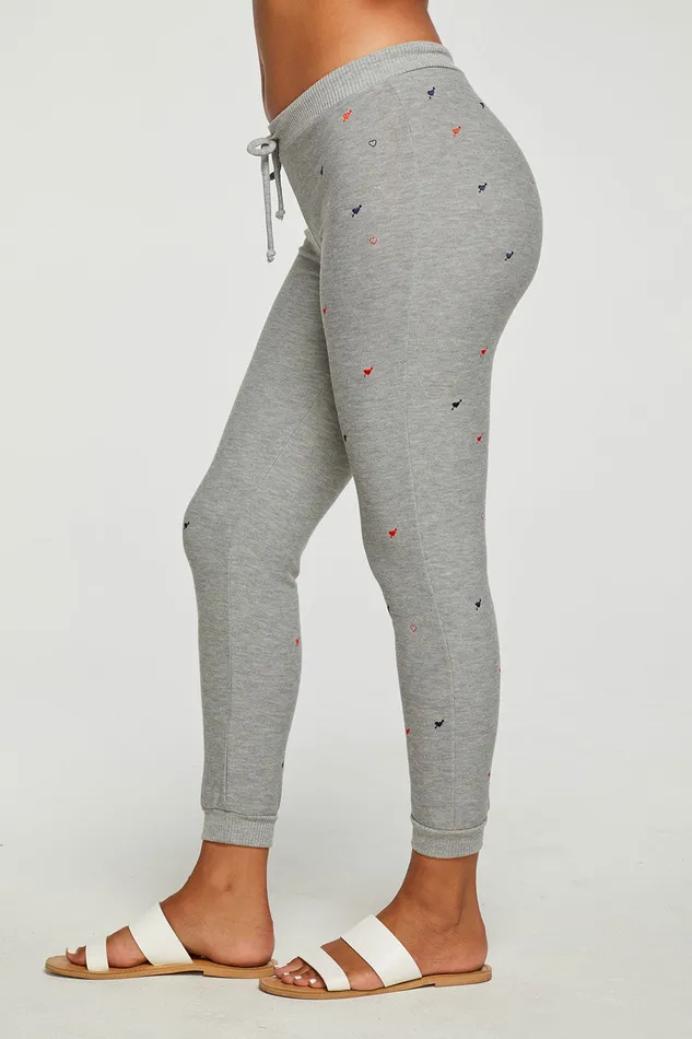 Womens Heart And Arrow Pants Loungewear Chaser Brand