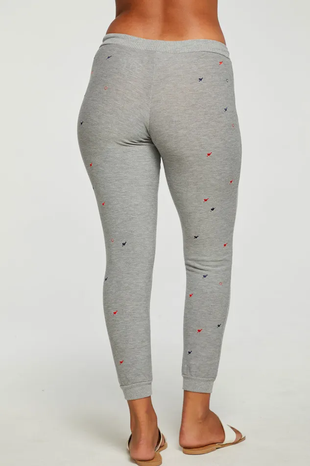 Womens Heart And Arrow Pants Loungewear Chaser Brand