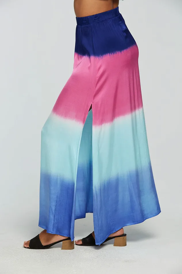 Womens Stretch Silky Basics Side Slit Maxi Skirt Bottoms Chaser Brand