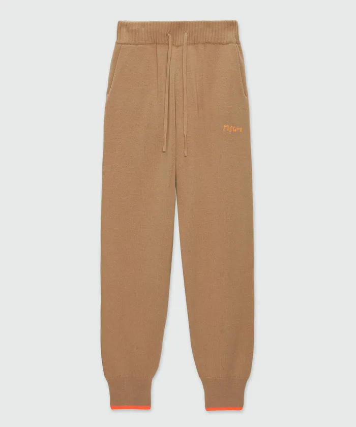 Wool And Cashmere Track Pants Men MSGM Knitwear