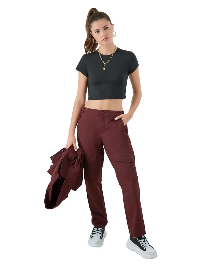 Woven Utility Pants 29034 Team Burgundy Women Champion Pants