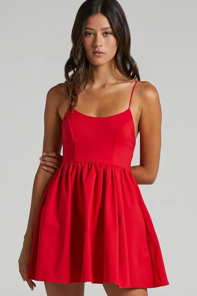 You Got Nothing To Prove Mini Dress 8211 Strappy Aline Dress In Red Women Showpo Curve Clothes You Got Nothing To Prove Mini Dress 8211 Strappy Aline Dress In Red Women Showpo Curve Clothes